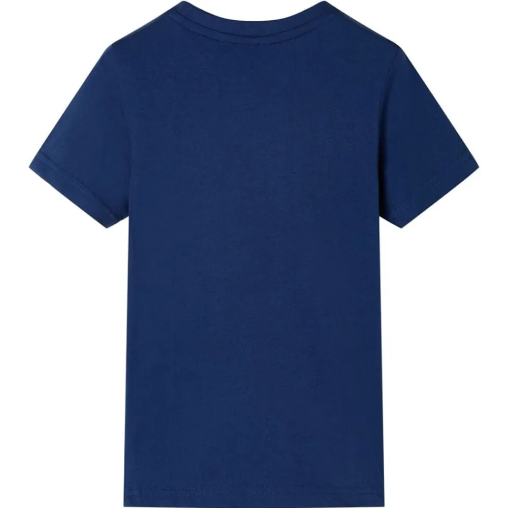 vidaXL Camiseta infantil oscuro 116 Azul New