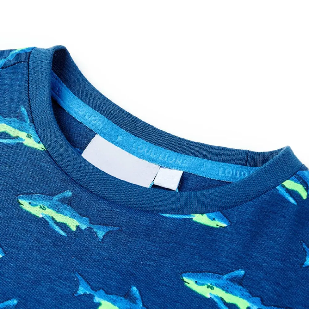 vidaXL Camiseta infantil oscuro 92 Azul Online