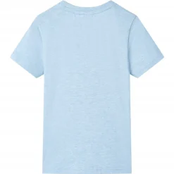 vidaXL Camiseta infantil azul suave melange 104