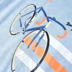 vidaXL Camiseta infantil azul suave melange 104