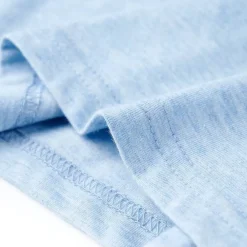 vidaXL Camiseta infantil azul suave melange 104