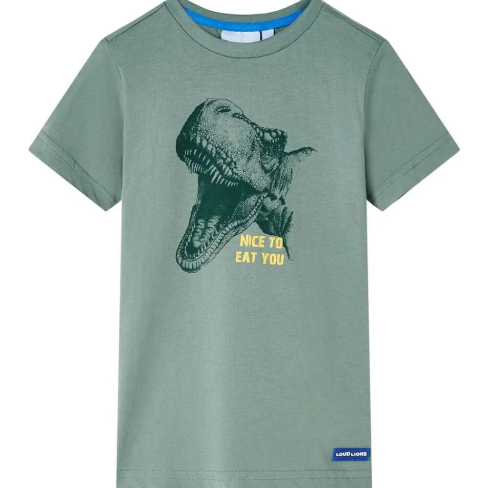 vidaXL Camiseta infantil 104 Caqui Sale