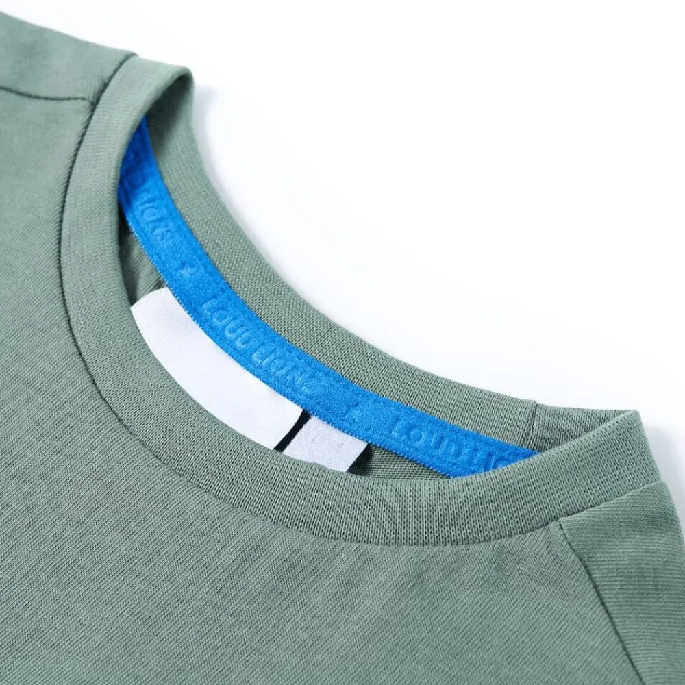 vidaXL Camiseta infantil 104 Caqui Sale