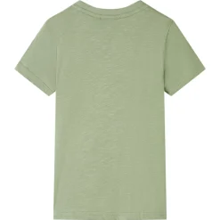 vidaXL Camiseta infantil claro 116 Caqui Hot