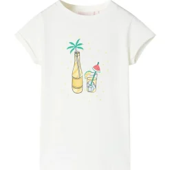vidaXL Camiseta infantil color crudo 104 New