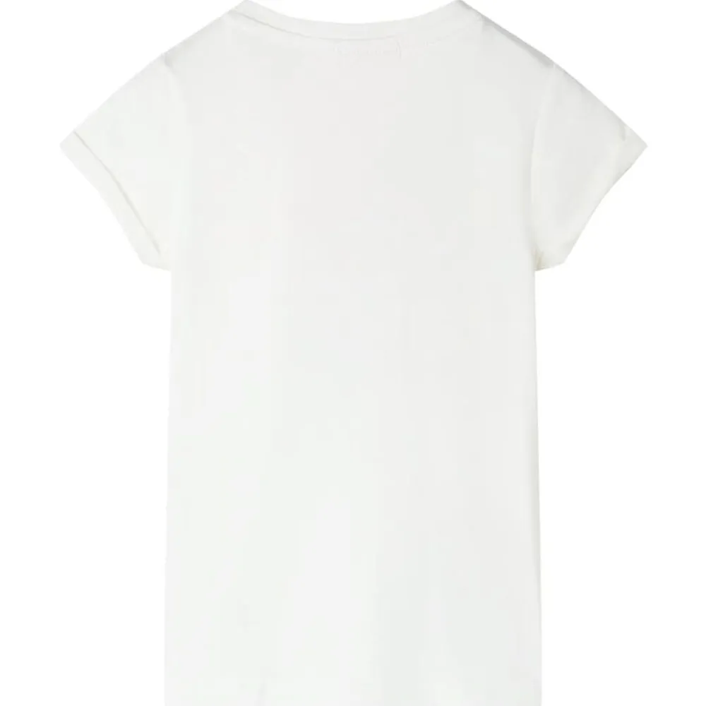 vidaXL Camiseta infantil color crudo 104 New