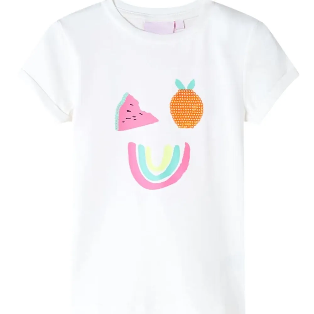 vidaXL Camiseta infantil color 116 Crudo Sale