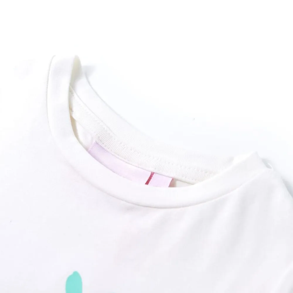 vidaXL Camiseta infantil color 116 Crudo Sale
