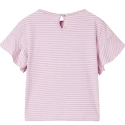 vidaXL Ropa Y Accesorios-Camiseta infantil con mangas de volantes lila 104