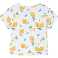 vidaXL Camiseta infantil con parte inferior con nudo crudo 92 New