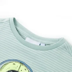vidaXL Ropa Y Accesorios-Camiseta infantil con rayas verde menta claro 104