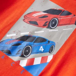 vidaXL Camiseta infantil de manga larga naranja brillo 104 Clearance