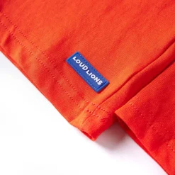 vidaXL Camiseta infantil de manga larga naranja brillo 104 Clearance