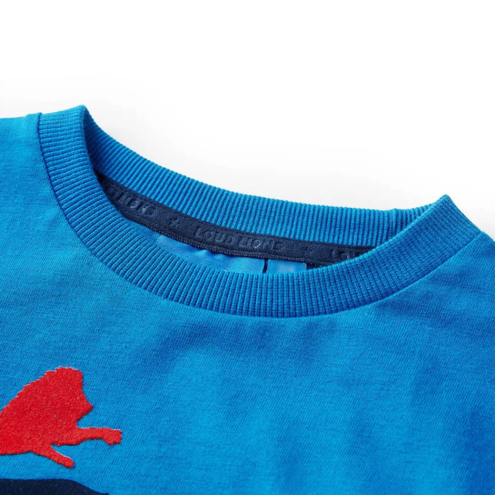 vidaXL Camiseta infantil de manga larga cobalto 104 Azul