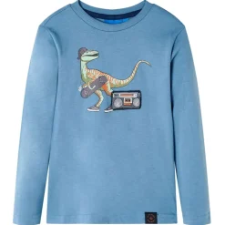 vidaXL Camiseta infantil de manga larga medio 92 Azul Best