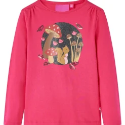 vidaXL Ropa Y Accesorios-Camiseta infantil de manga larga brillante 104