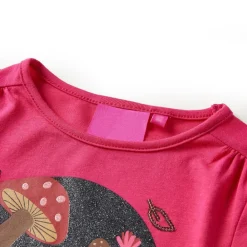 vidaXL Ropa Y Accesorios-Camiseta infantil de manga larga brillante 104