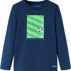 vidaXL Camiseta infantil de manga larga azul marino 104 Best