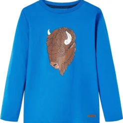 vidaXL Ropa Y Accesorios-Camiseta infantil de manga larga cobalto 116