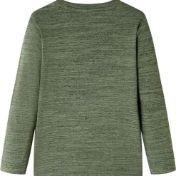 vidaXL Ropa Y Accesorios-Camiseta infantil de manga larga caqui melange 104