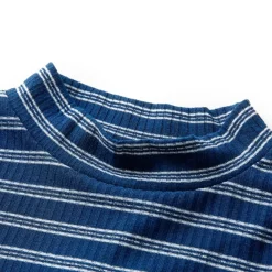 vidaXL Camiseta infantil de manga larga azul marino 128 Clearance