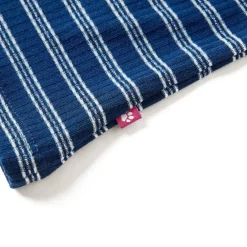 vidaXL Camiseta infantil de manga larga azul marino 128 Clearance