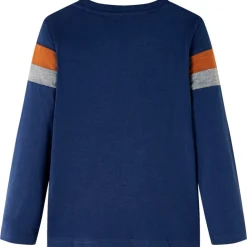 vidaXL Ropa Y Accesorios-Camiseta infantil de manga larga azul marino 104