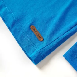 vidaXL Ropa Y Accesorios-Camiseta infantil de manga larga azul cobalto 92