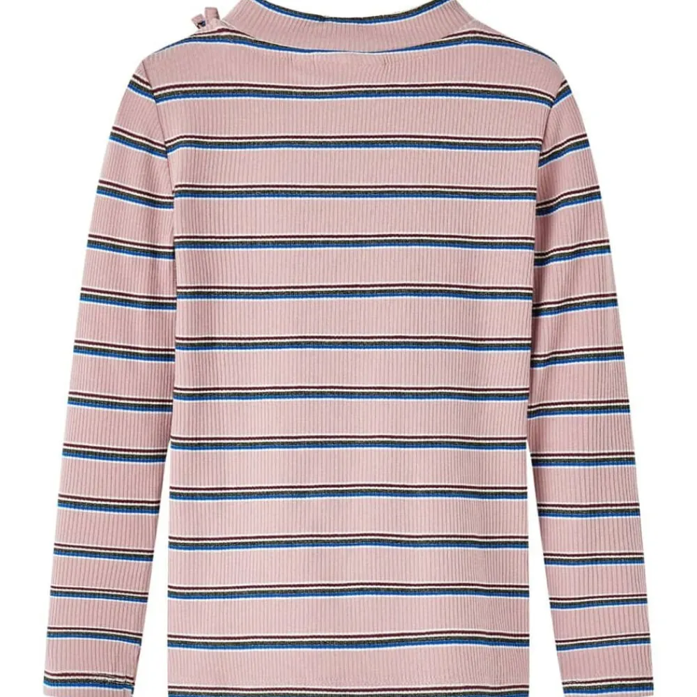 vidaXL Camiseta infantil de manga larga 128 Rosa claro New