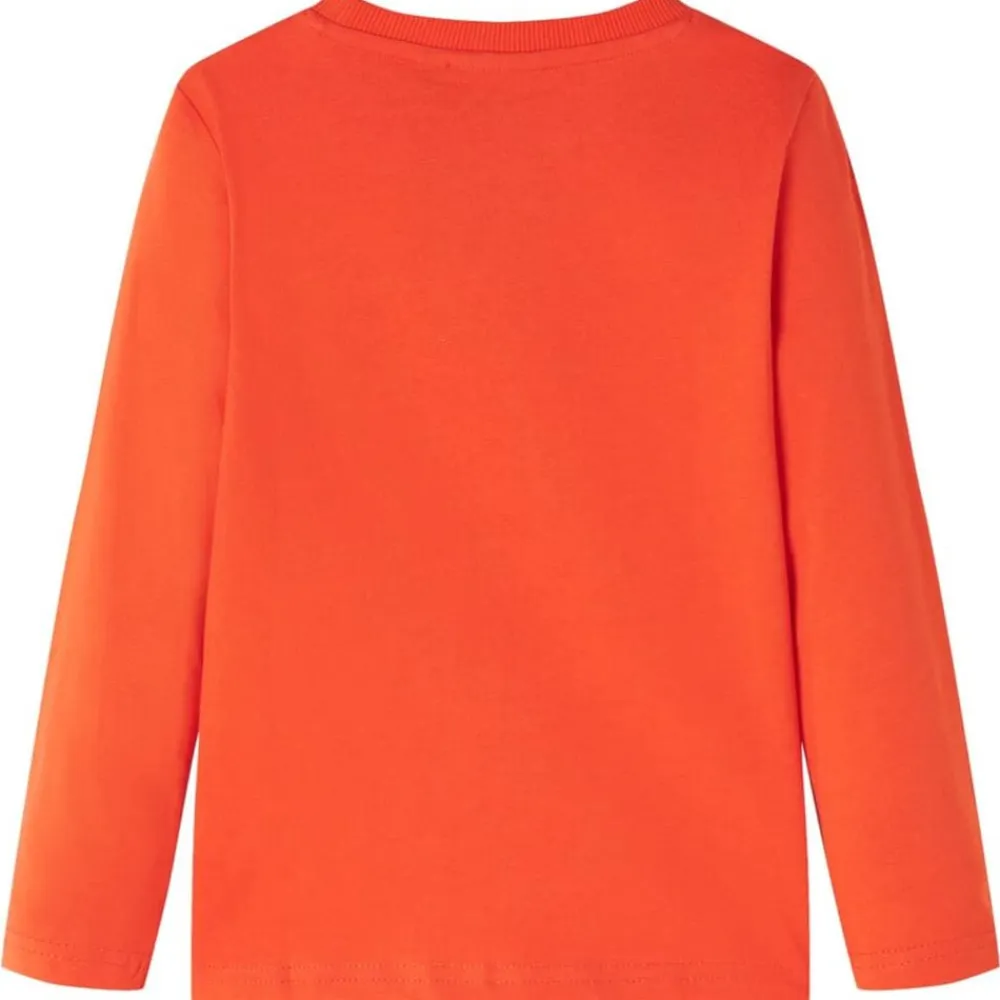vidaXL Camiseta infantil de manga larga brillante 104 Naranja Discount