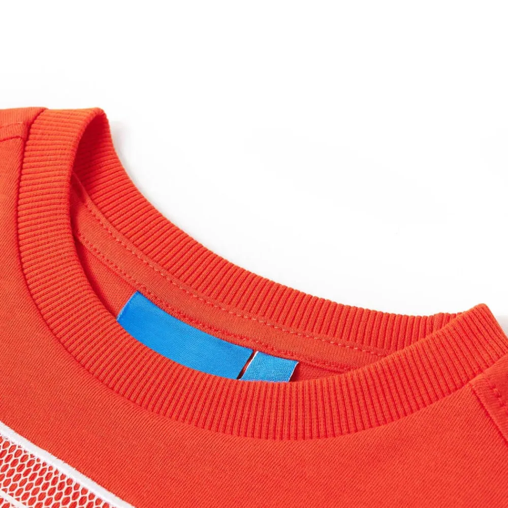vidaXL Camiseta infantil de manga larga brillante 104 Naranja Discount