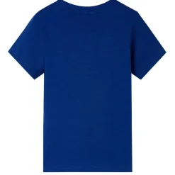 vidaXL Camiseta infantil de manga corta oscuro 104 Azul Online