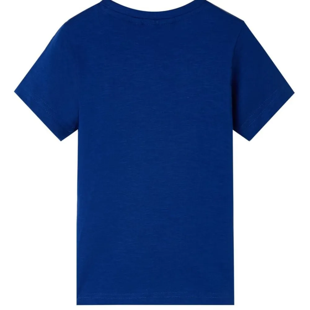 vidaXL Camiseta infantil de manga corta oscuro 104 Azul Online