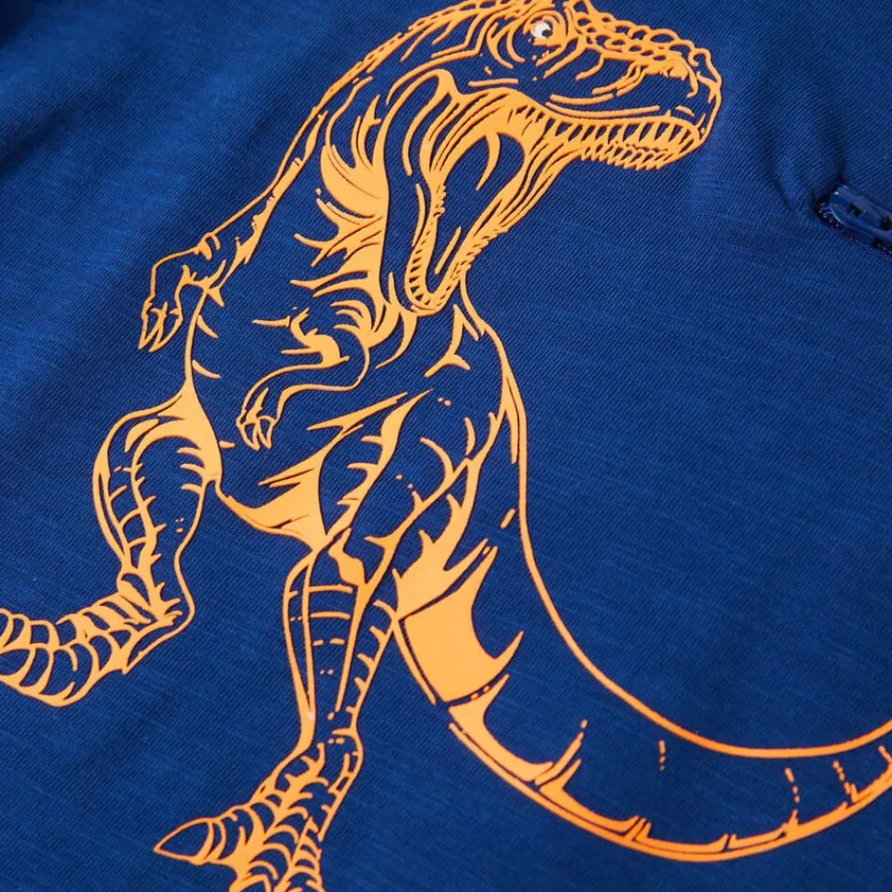 vidaXL Camiseta infantil de manga corta oscuro 104 Azul Online