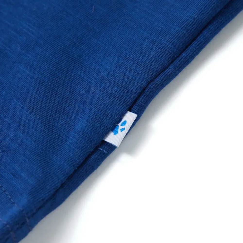 vidaXL Camiseta infantil de manga corta oscuro 104 Azul Online