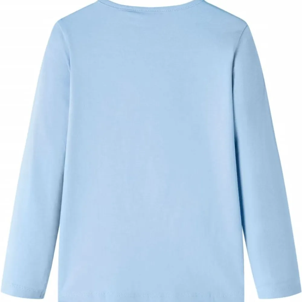 vidaXL Camiseta infantil de manga larga 92 Azul claro Clearance