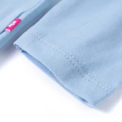 vidaXL Camiseta infantil de manga larga 92 Azul claro Clearance