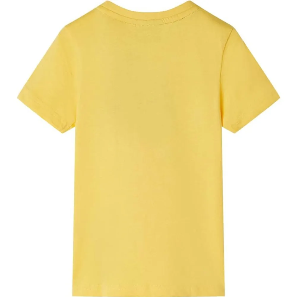 vidaXL Camiseta infantil de manga corta claro 104 Ocre Outlet