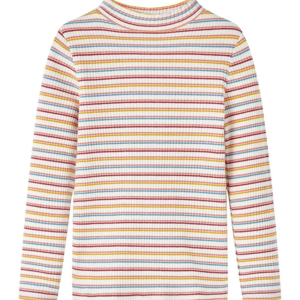 vidaXL Camiseta infantil de manga larga cuello alto color 92 Crudo Sale