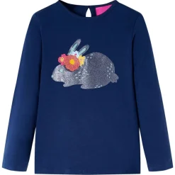 vidaXL Ropa Y Accesorios-Camiseta infantil de manga larga marino 104