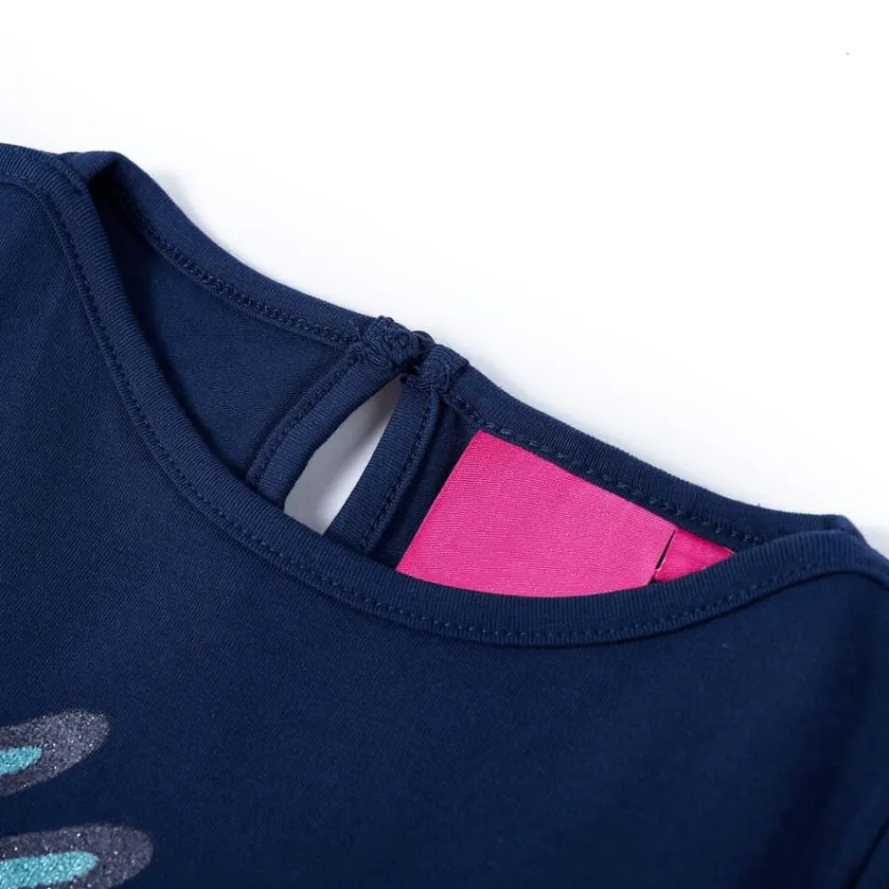 vidaXL Ropa Y Accesorios-Camiseta infantil de manga larga marino 104
