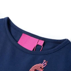 vidaXL Camiseta infantil de manga larga marino 104 Azul Outlet