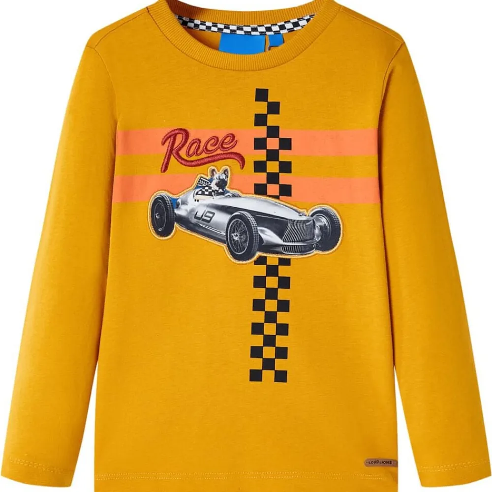 vidaXL Camiseta infantil de manga larga color 104 Ocre