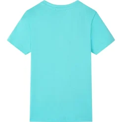 vidaXL Camiseta infantil de manga corta color aguamarina 116 Verde agua Sale