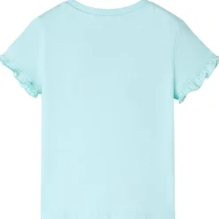 vidaXL Camiseta infantil de manga corta 104 Verde agua Outlet