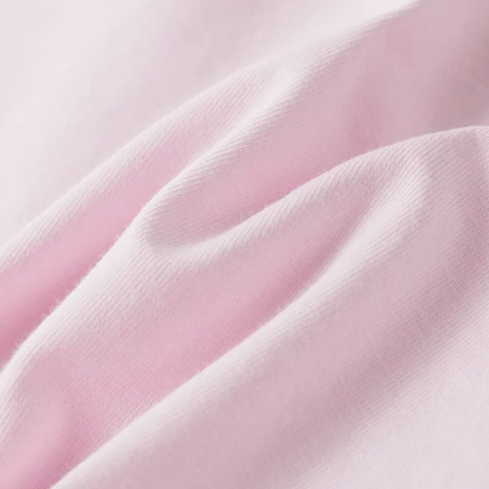 vidaXL Camiseta infantil de manga casquillo rosa suave 104 Rosa claro