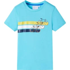 vidaXL Camiseta infantil de manga corta color aguamarina 116 Verde agua Outlet
