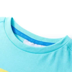 vidaXL Camiseta infantil de manga corta color aguamarina 116 Verde agua Outlet