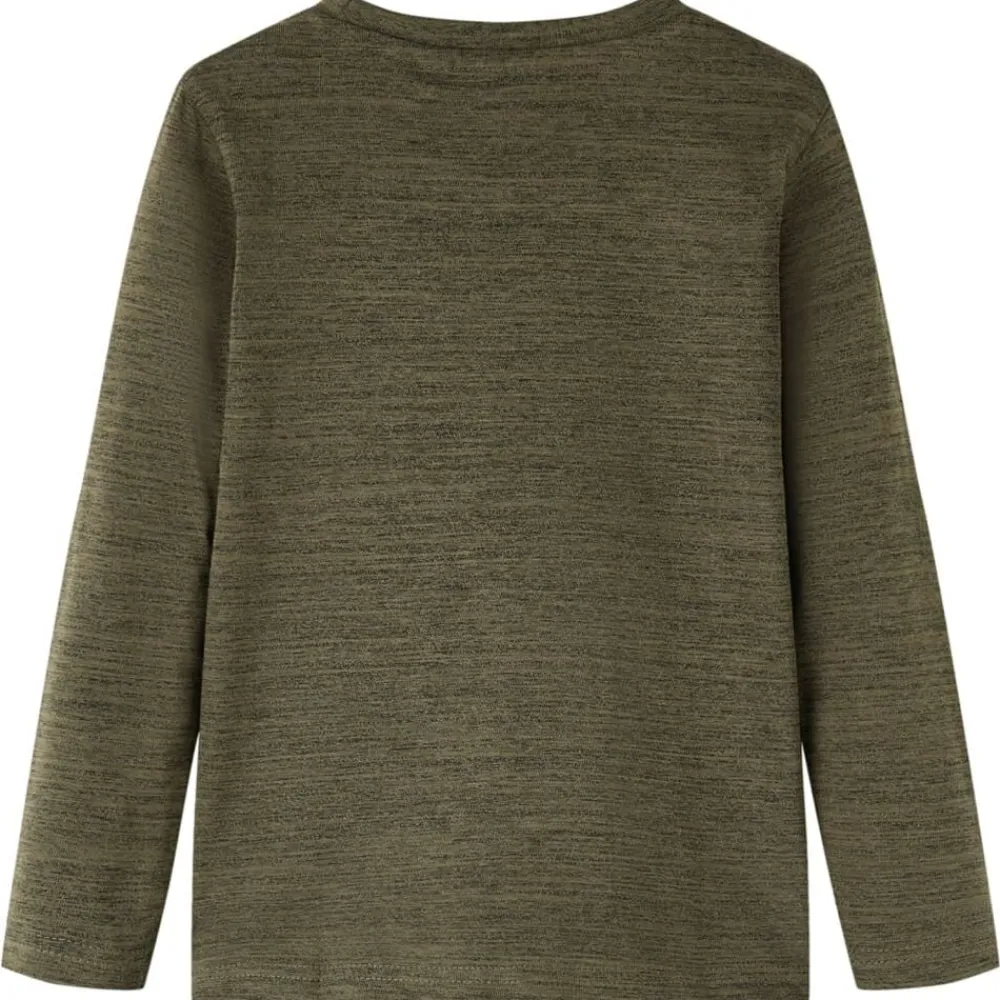 vidaXL Ropa Y Accesorios-Camiseta infantil de manga larga oscuro mélange 92