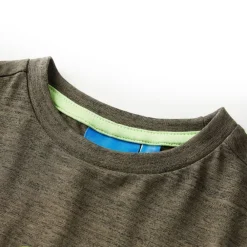vidaXL Ropa Y Accesorios-Camiseta infantil de manga larga oscuro mélange 92